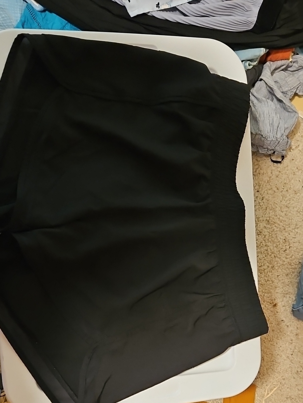 GAIAM Black Stretch Athletic Shorts with Elastic Waist
